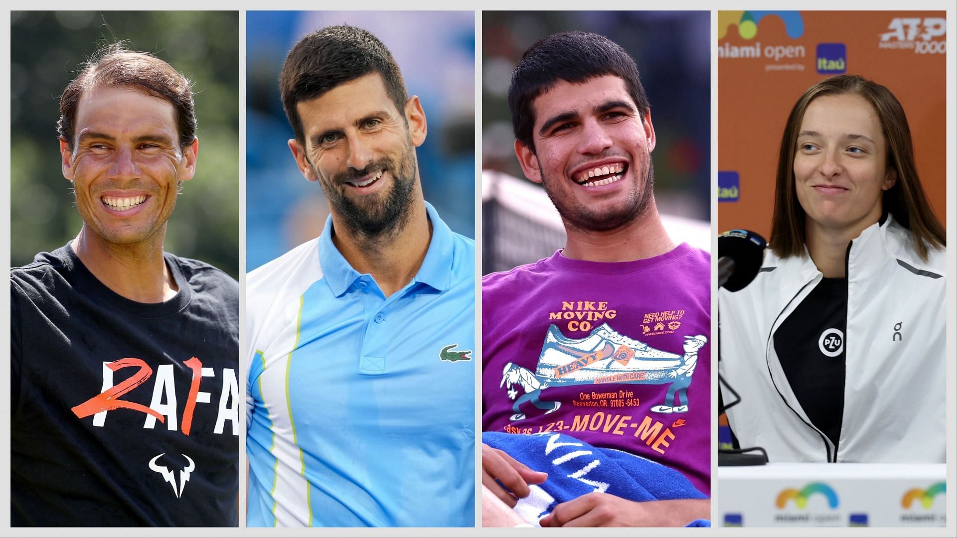 In Pictures: Rafael Nadal, Novak Djokovic, Carlos Alcaraz, Iga Swiatek, Jessica Pegula, other players' hilarious official Olympics profiles go viral