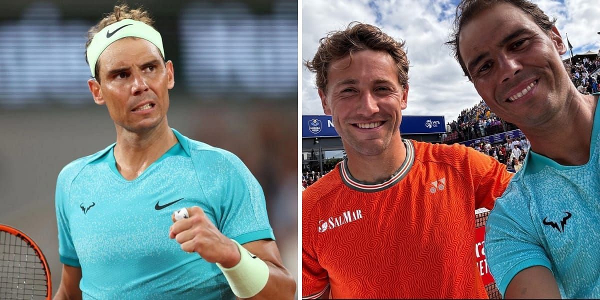 Rafael Nadal kicks off Paris Olympics doubles preparation in style at Nordea Open, teams up with protege Casper Ruud to knock second seeds out in R1