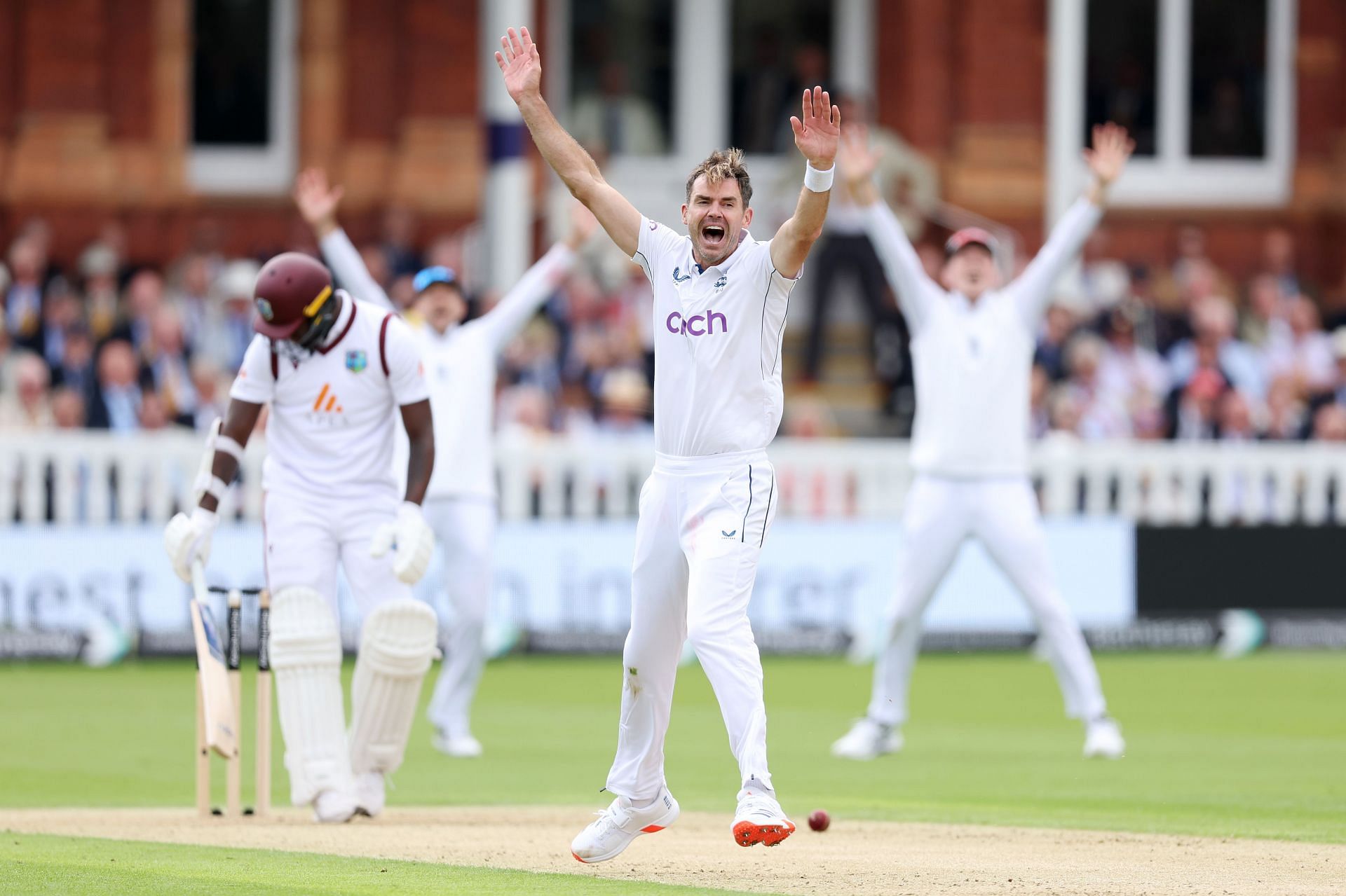 [Watch] James Anderson finally strikes by dismissing Jayden Seales lbw to bag 1st wicket of his farewell Test in ENG vs WI series opener