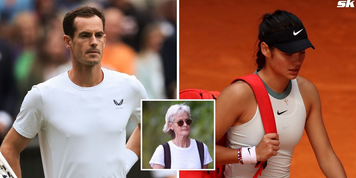 Andy Murray's mother Judy seemingly takes a dig at Emma Raducanu after last-minute withdrawal from Wimbledon mixed doubles to seal son's fate