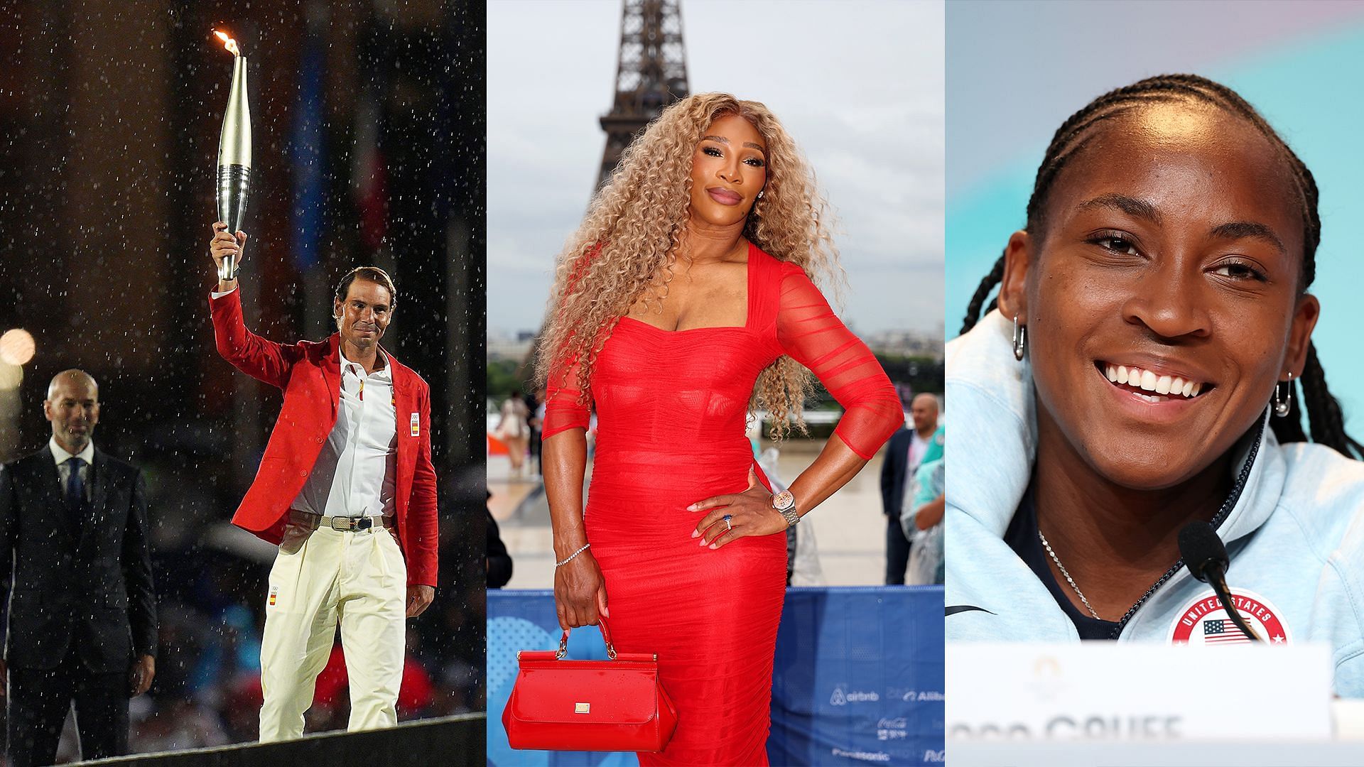 Best tennis moments from Paris Olympics 2024 opening ceremony ft. Rafael Nadal, Serena Williams, Coco Gauff