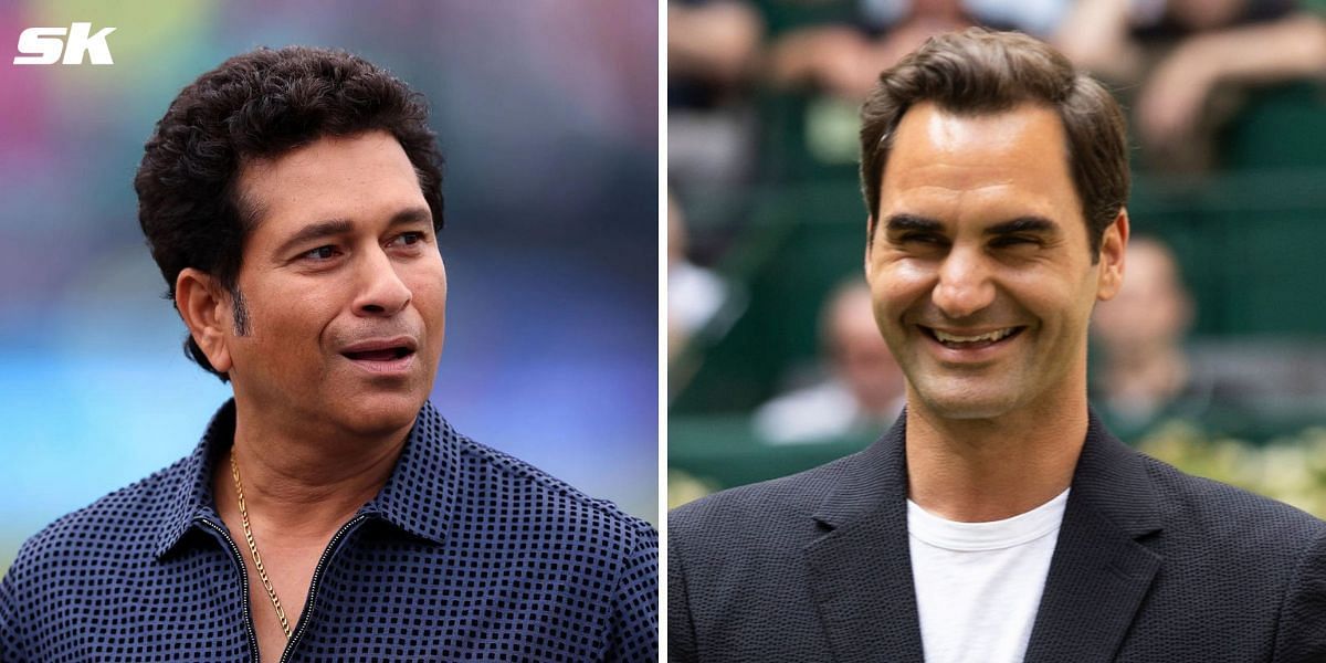 Roger Federer reunites with cricket legend Sachin Tendulkar at Wimbledon 2024