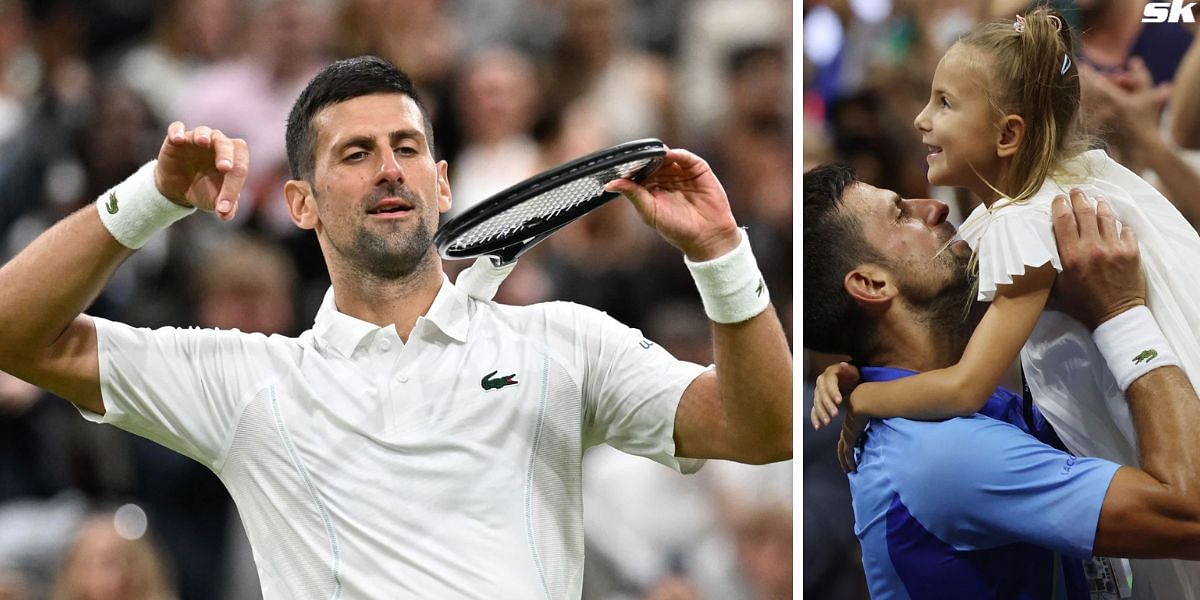 WATCH: Novak Djokovic serenades Wimbledon crowd with repeat violin celebration dedicated to daughter Tara after SF win over Lorenzo Musetti