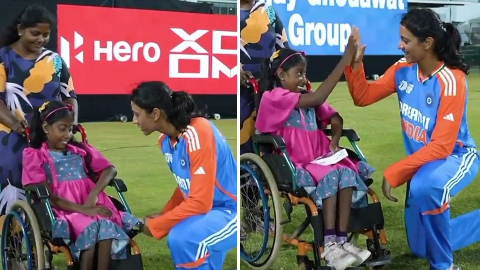 [Watch] Smriti Mandhana gifts a phone to special fan after India vs Pakistan match in Women's Asia Cup