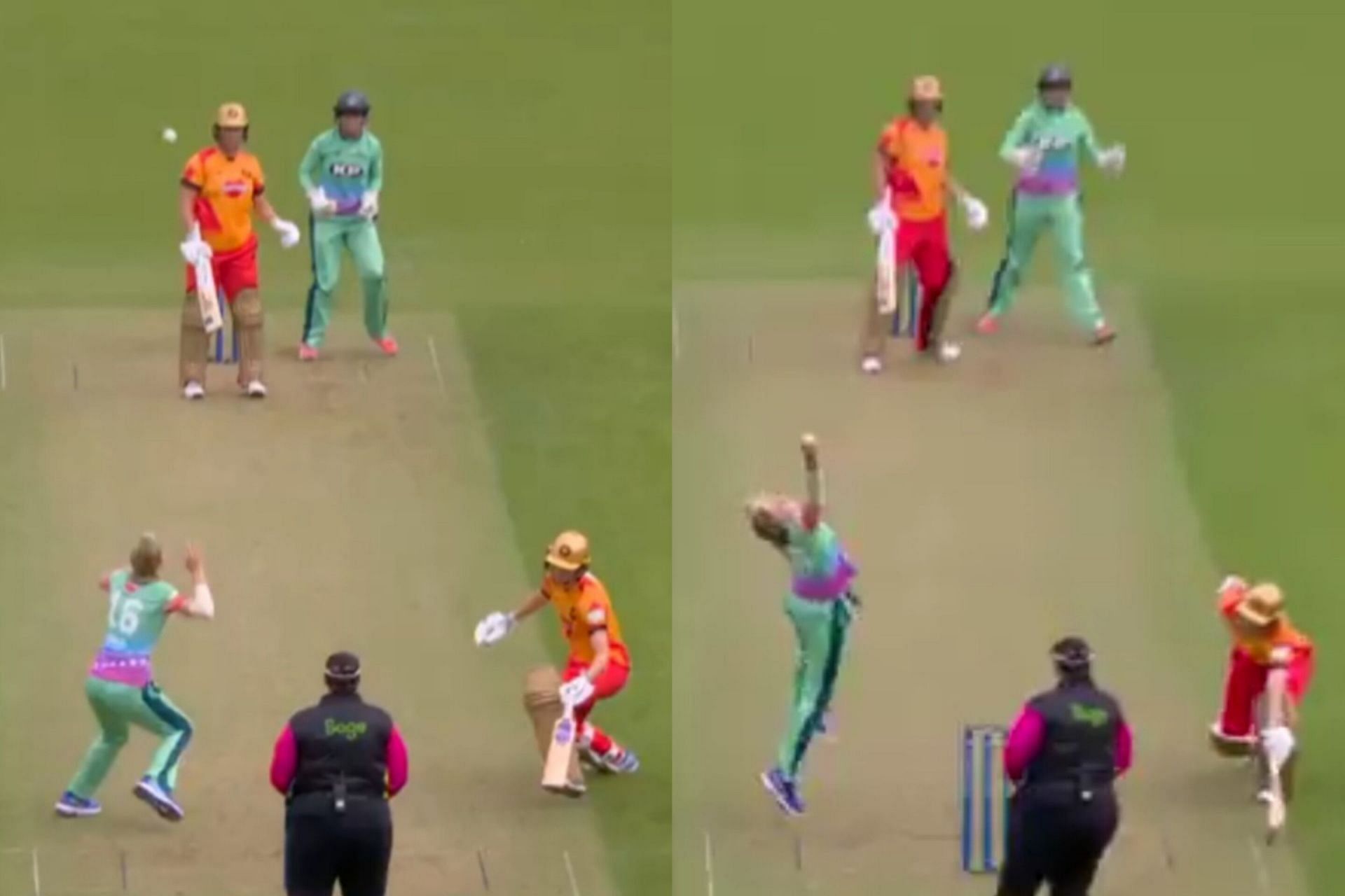 [Watch] Sophia Smale’s brilliant caught and bowled sends Sophie Devine packing in the 1st game of The Hundred Women's Competition 2024