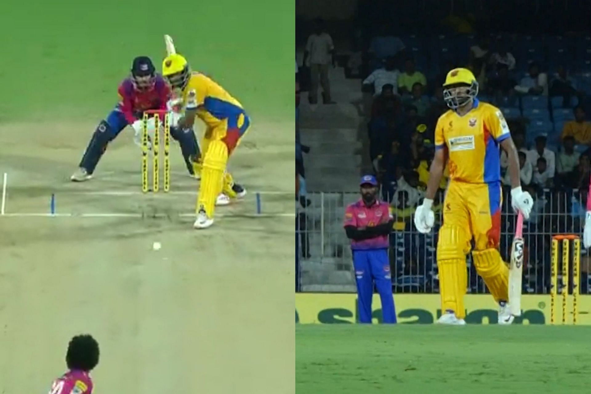 [Watch] Ravichandran Ashwin hit a huge six against IDream Tiruppur Tamizhans in TNPL