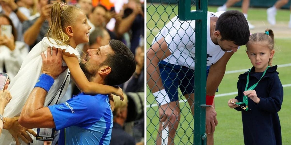 PICTURE: Novak Djokovic's daughter Tara comes up with adorable sign to cheer her 'best' dad on in Paris Olympics final vs Carlos Alcaraz