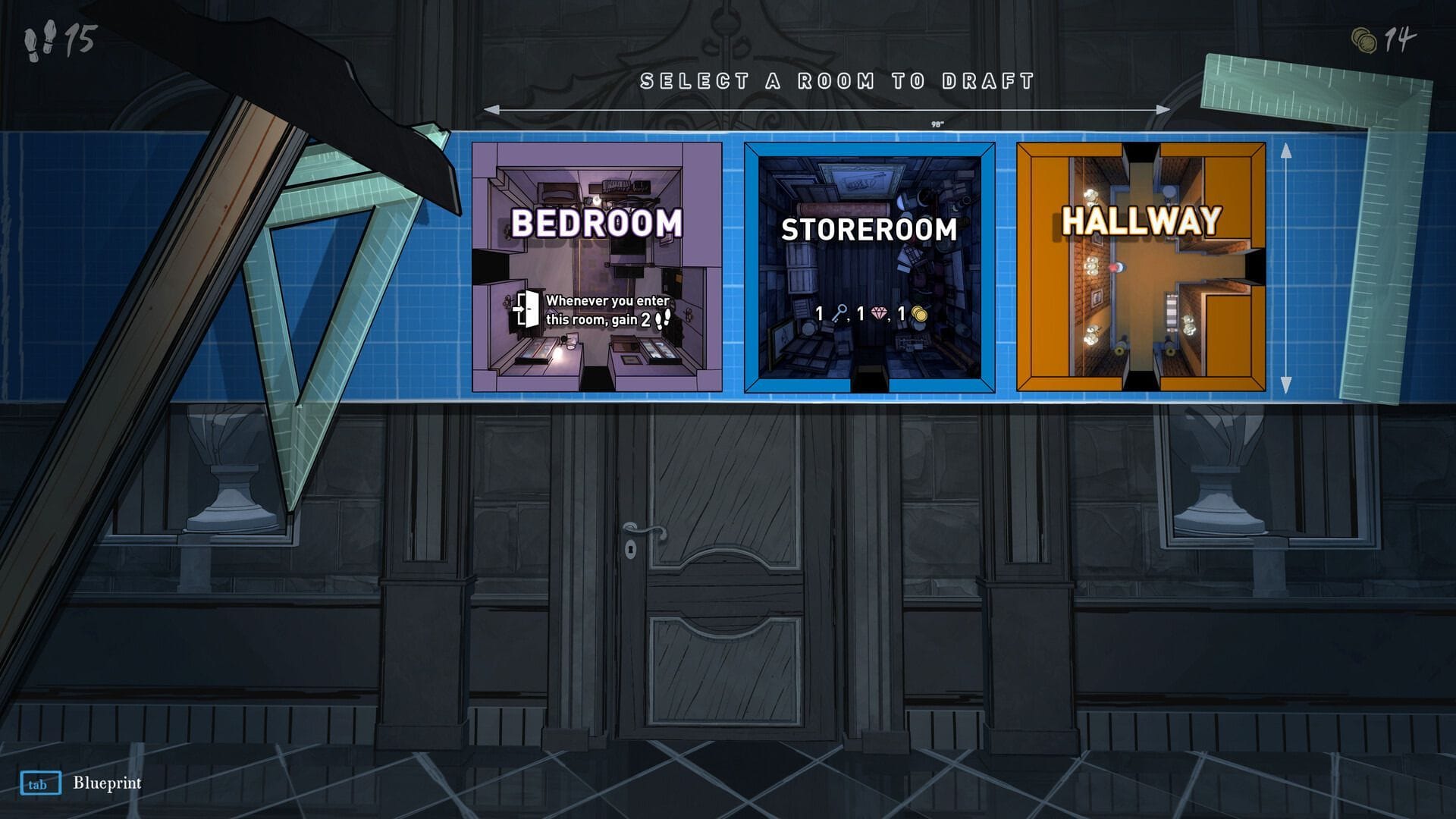 How to upgrade rooms In Blue Prince