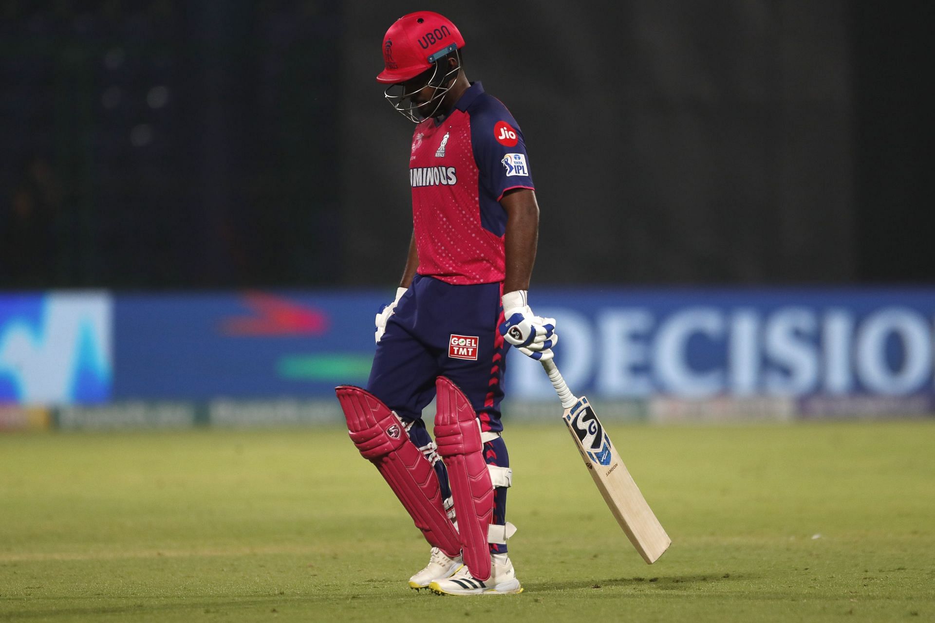 Sanju Samson throws his bat in the air in frustration after getting out against the run of play in PBKS vs RR IPL 2025 match [Watch]