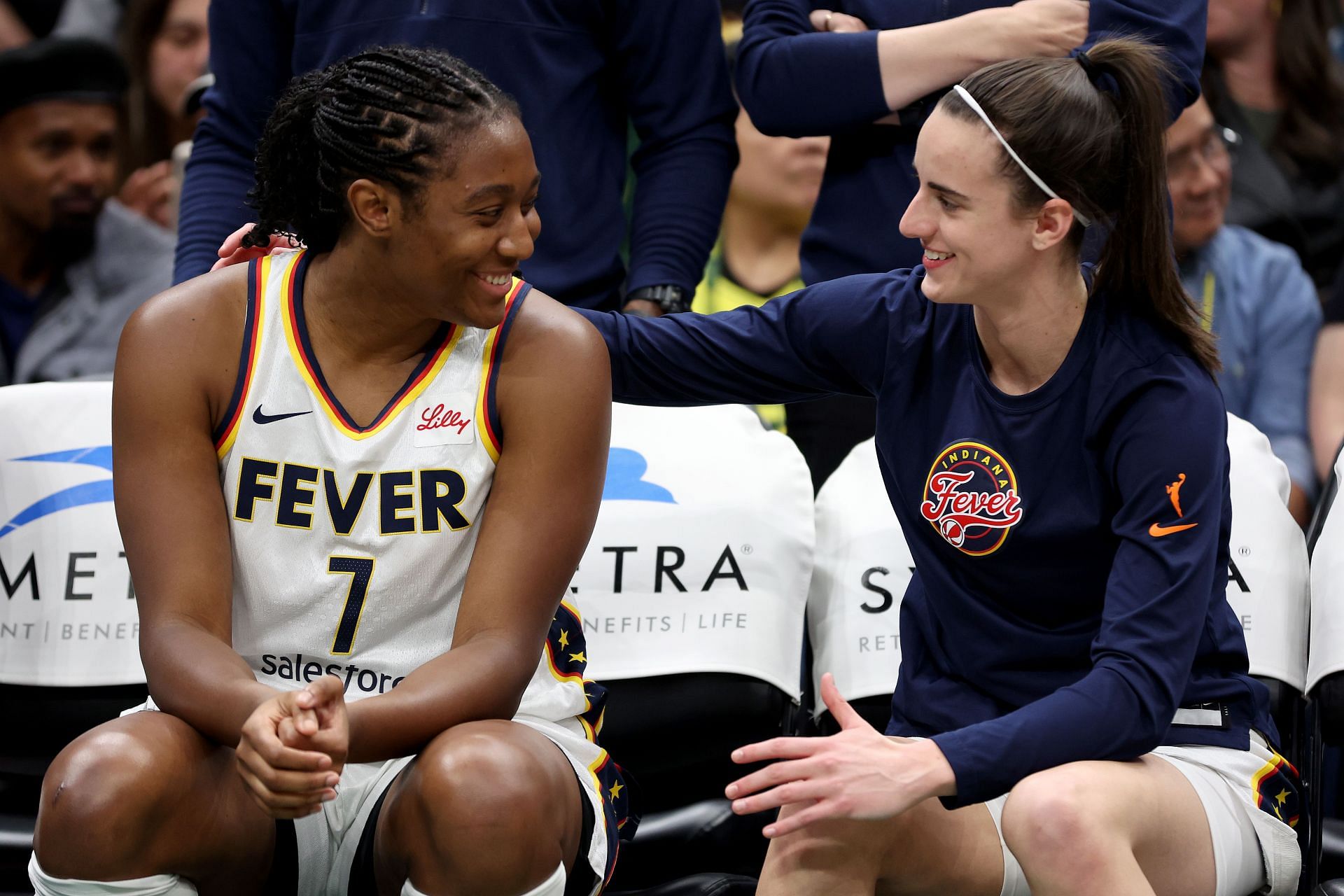 Aliyah Boston hypes training camp grind with Caitlin Clark and others with heartfelt reaction