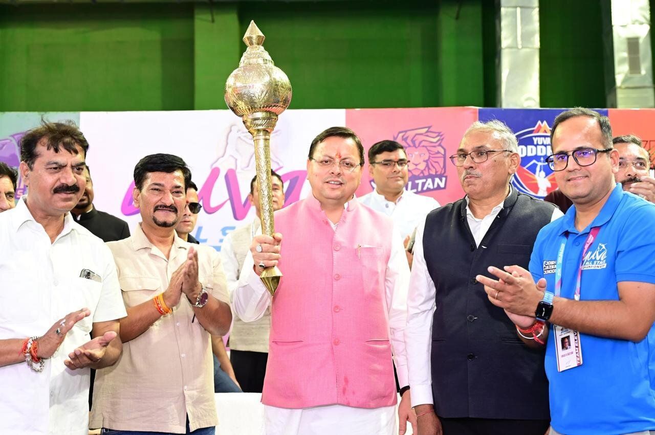 Uttarakhand CM Pushkar Singh Dhami attends Yuva All Stars Championship 2025 closing ceremony in Roshanabad