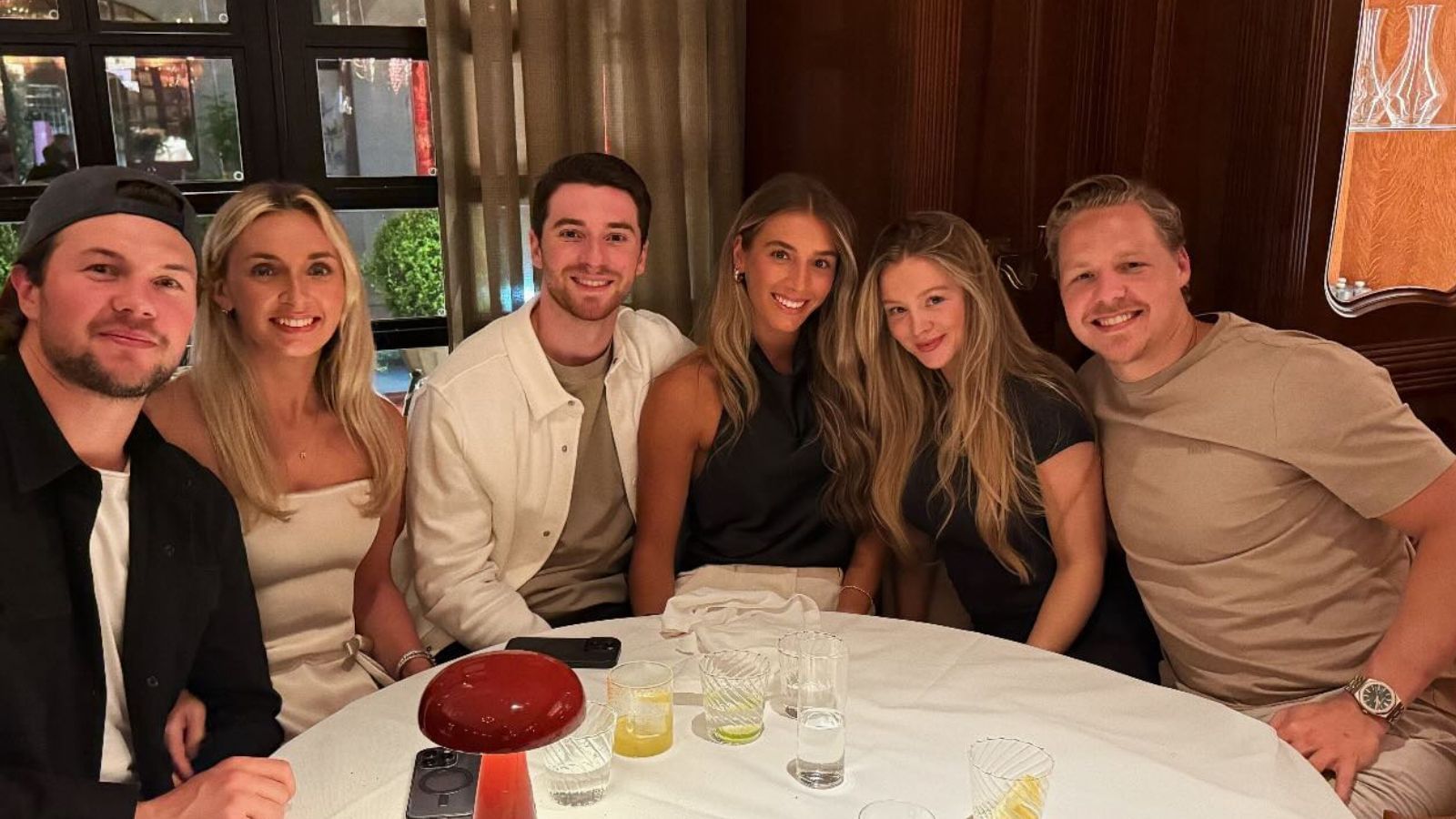 In Photos: Jeremy Swayman and girlfriend Alessandra ‘reunite’ with his Boston Bruins teammates in Stockholm
