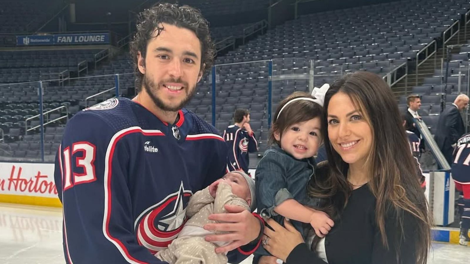 Meredith Gaudreau brought to tears by deafening Johnny hockey chants during Blue Jackets final home game