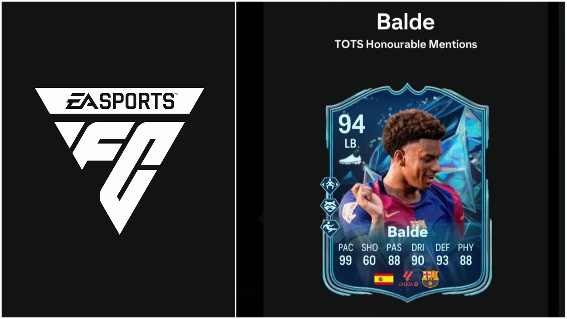 EA FC 25 Alejandro Balde TOTS Honourable Mentions SBC: All tasks and cheapest solutions