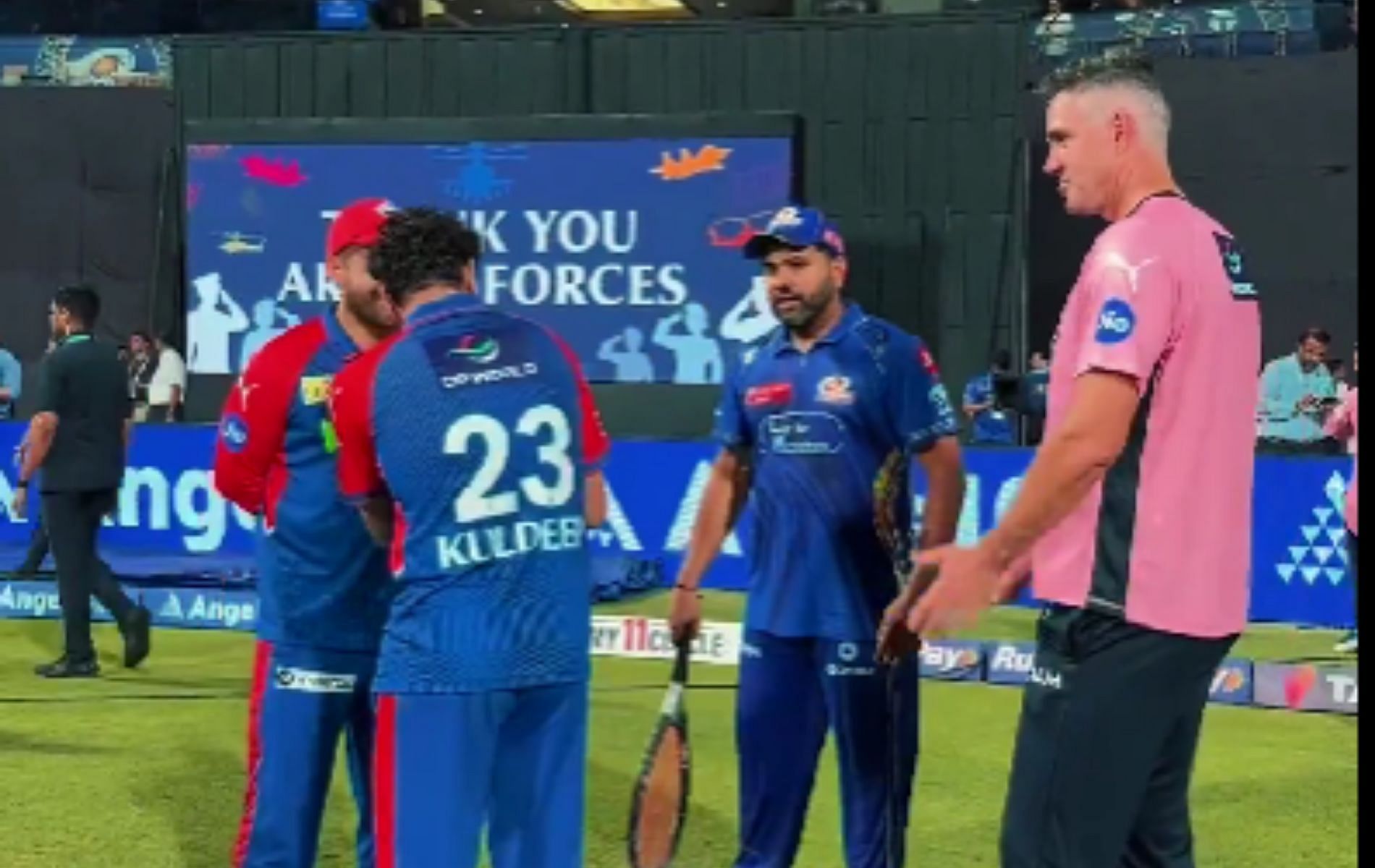 Very good with the ball - Kuldeep Yadav engages in hilarious banter with Rohit Sharma and Kevin Pietersen after MI vs DC IPL 2025 clash [Watch]