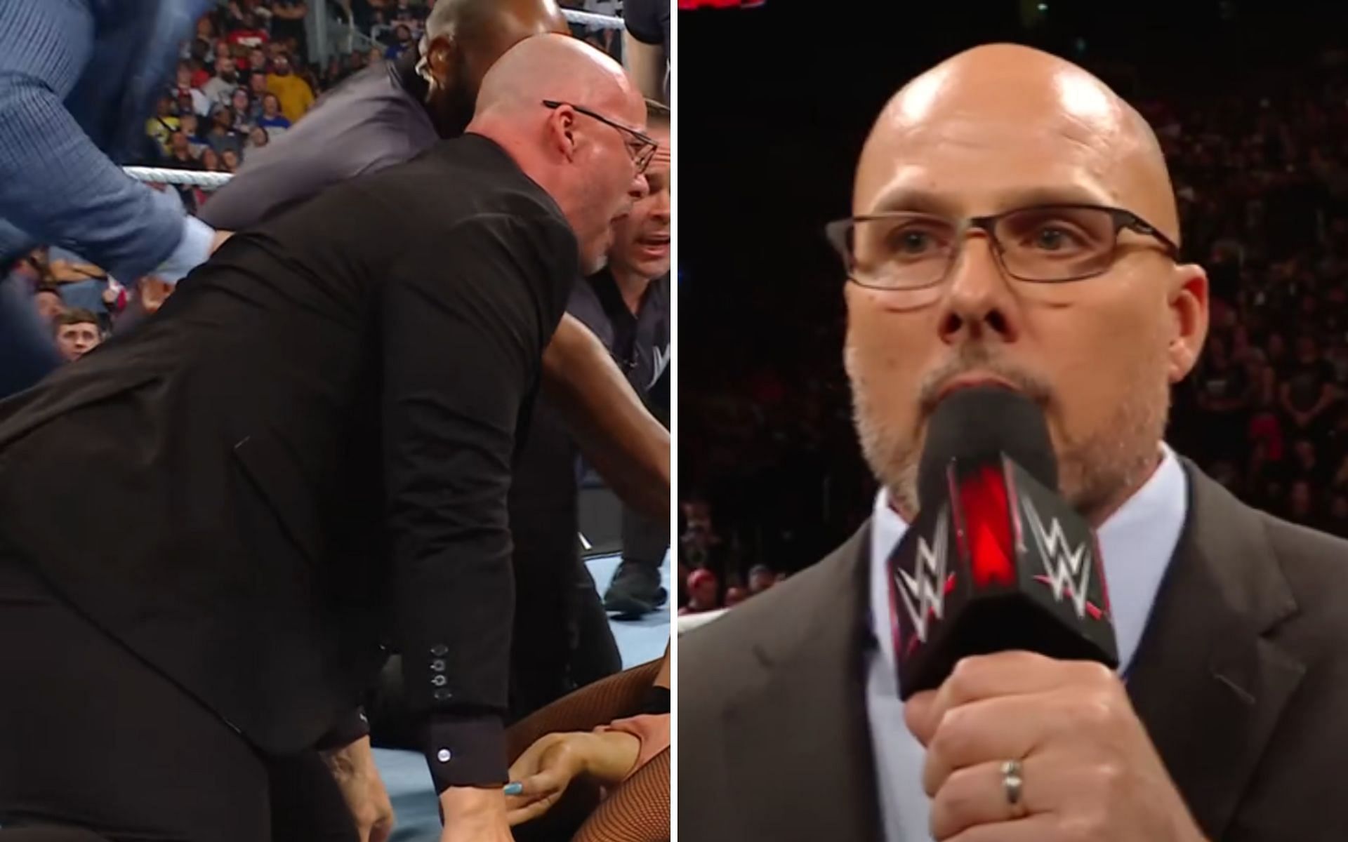Adam Pearce forced to intervene as top Champion seemingly suffers nose injury at WWE Backlash 2025