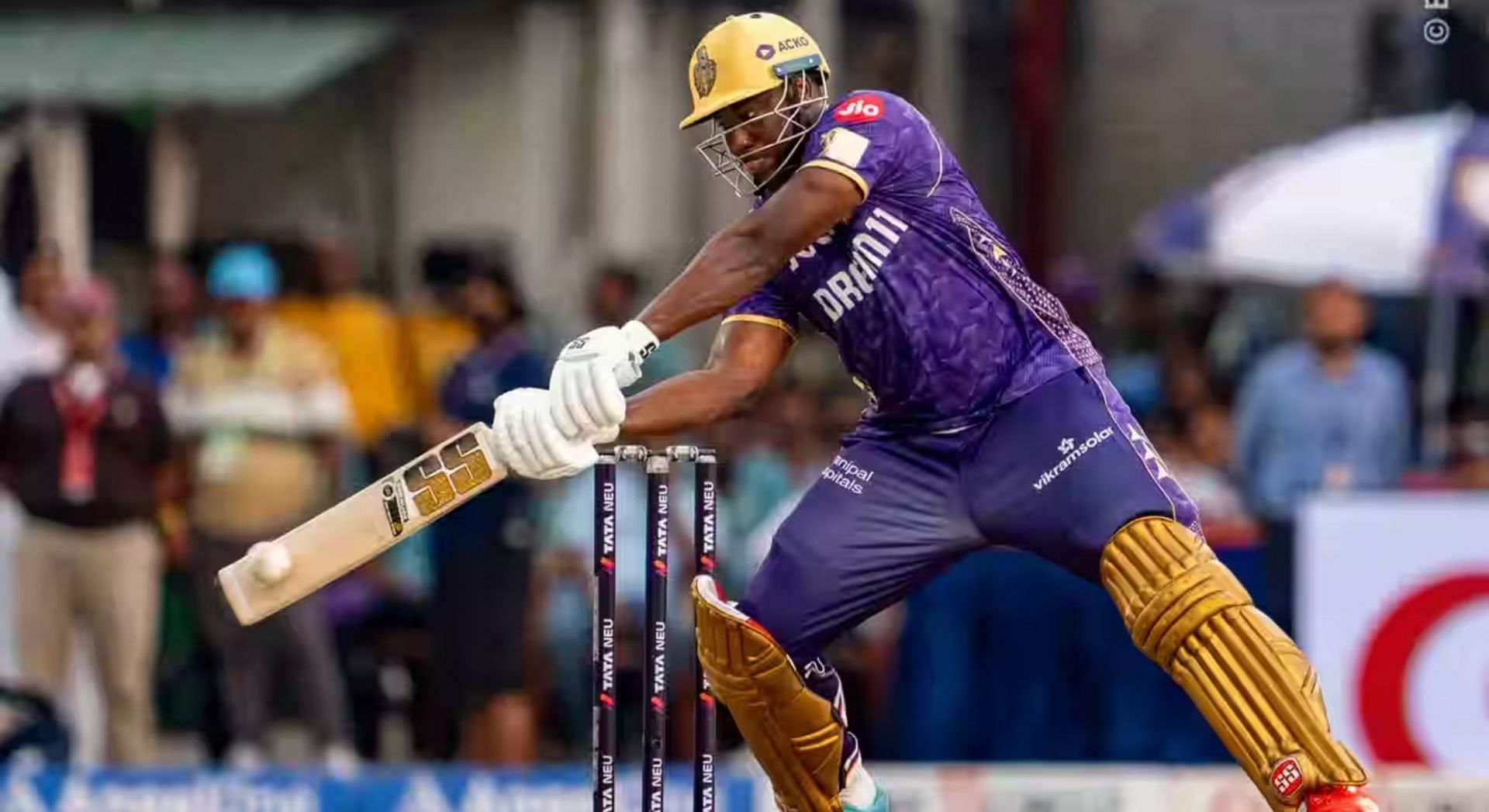 Andre Russell hammers Maheesh Theekshana for hat-trick of 6s in KKR vs RR IPL 2025 match [Watch]
