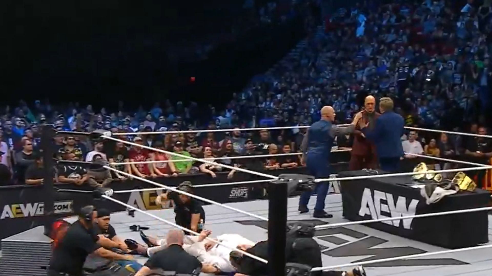 Former AEW Champion coughing blood after brutal attack at Summer Blockbuster 2025; stretchered out of the arena