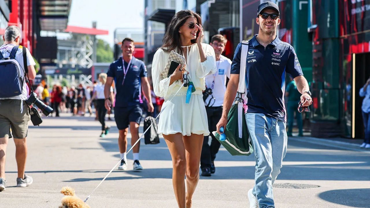 Pierre Gasly's girlfriend Kiki Gomes shares an adorable picture of the couple enjoying the driver's off weekend