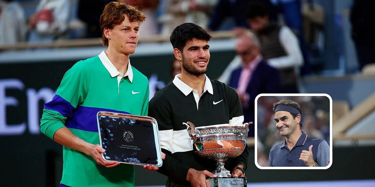 Roger Federer sends unique message after Carlos Alcaraz & Jannik Sinner treat fans to epic French Open final