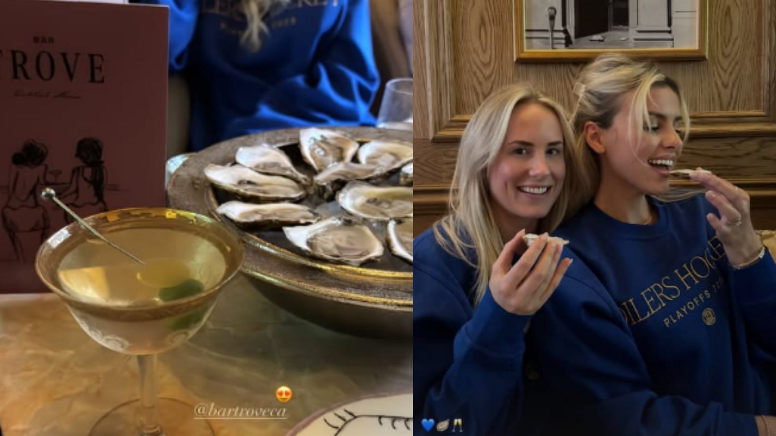 Max Jones wife Alexa shares a glimpse of SCF gameday experience at Connor McDavids wife Lauren’s luxury bar alongside other Oilers partners