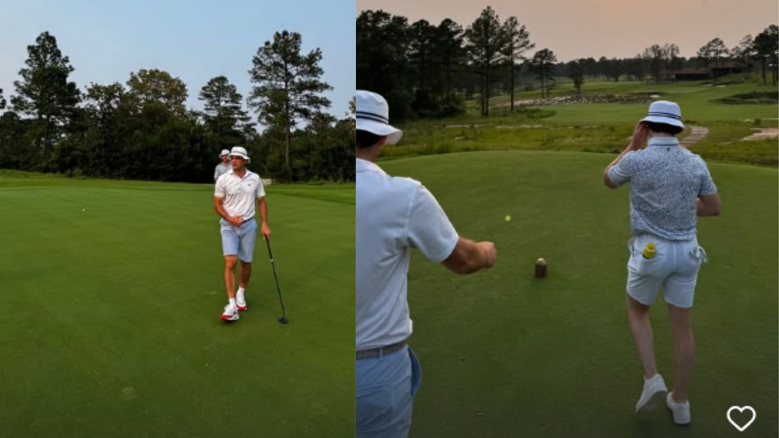 In Photos: Cole Caufield links up with Chris Wideman and Michael Smith at private golf resort in Cobbtown, Georgia 