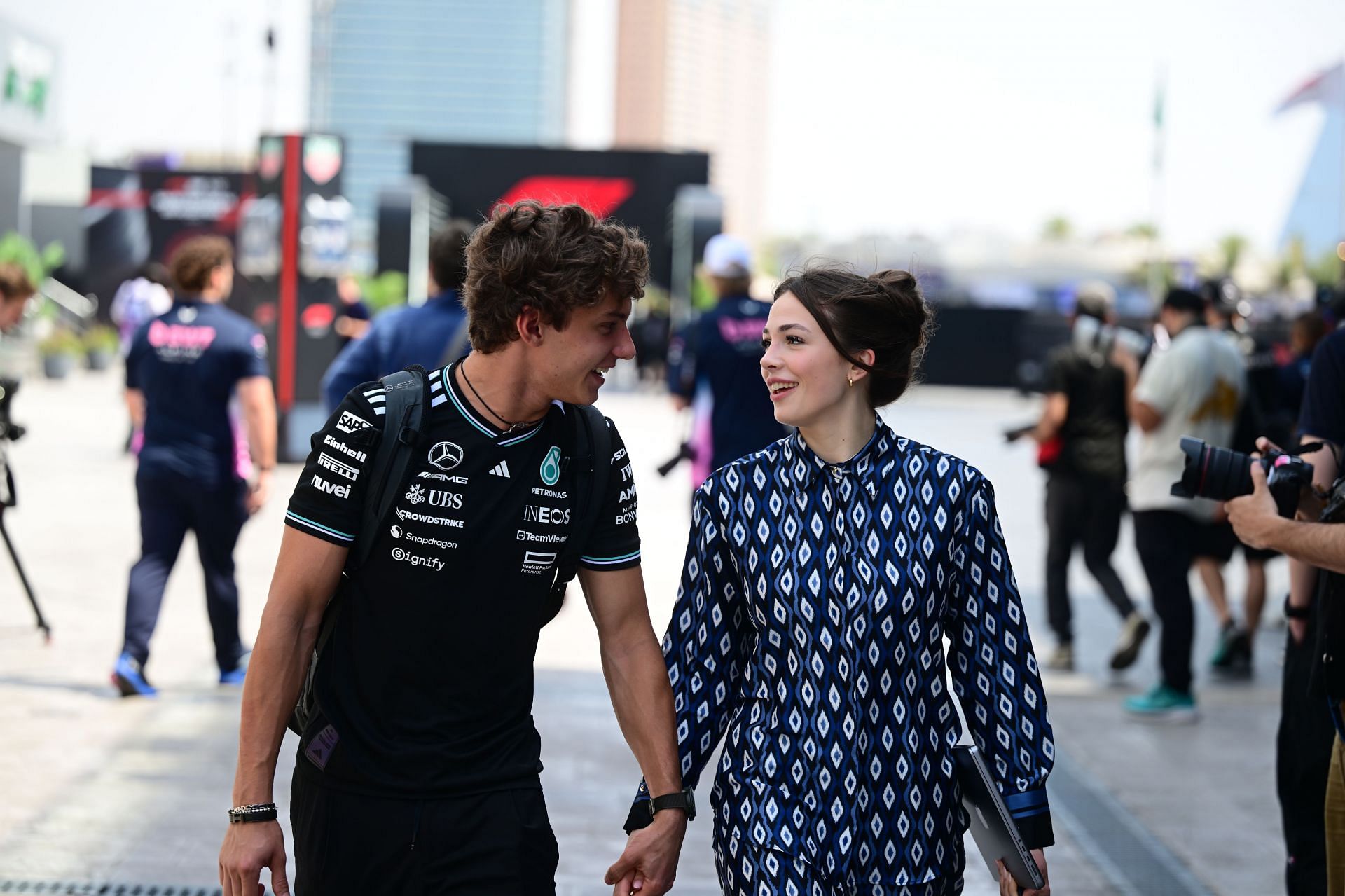 Kimi Antonellis girlfriend drops a 3-word reaction to the Mercedes driver becoming the 3rd youngest podium finisher in F1