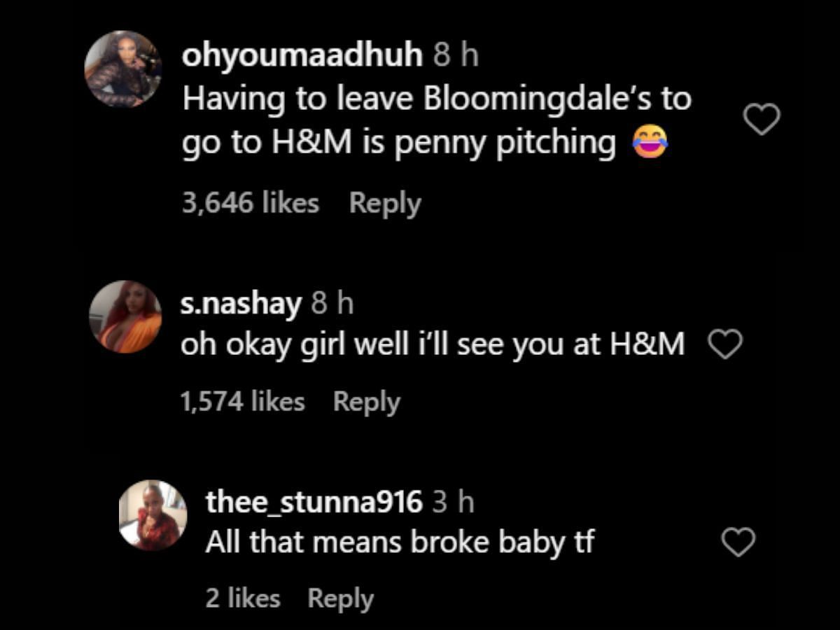 Netizens discuss the influencer's comments on not being broke. (Image via Instagram/@theshaderoom)