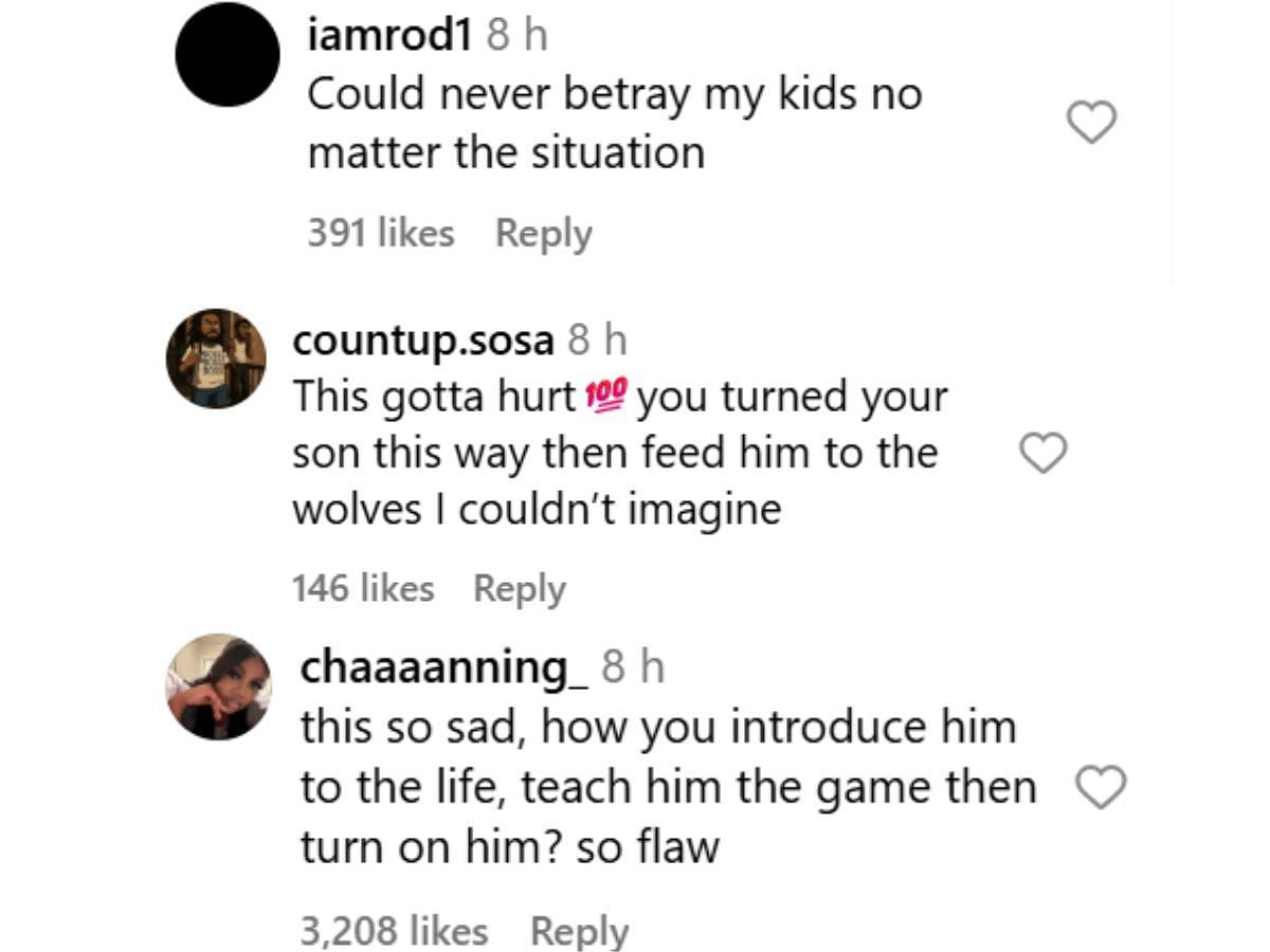 Netizens discuss the rapper's father testifying against him. (Photo: Instagram/@saycheesetv)