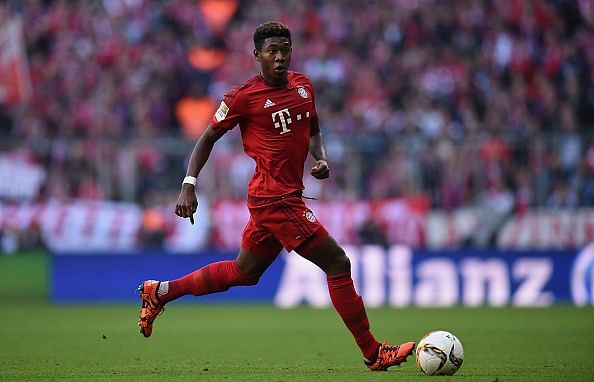 Bayern Munich left back David Alaba