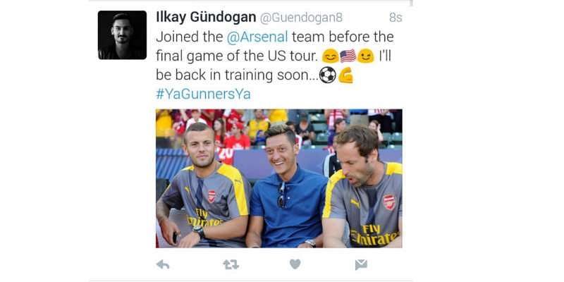 Mesut Ozil S And Ilkay Gundogan S Twitter Accounts Are Handled By The Same Person And They Made A Huge Mistake