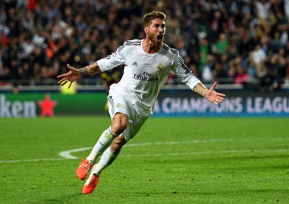 Sergio Ramos scored a stoppage-time equaliser against arch-rivals Atletico Madrid