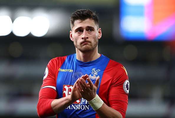 LONDON, ENGLAND - FEBRUARY 04:  Joel Ward of Crystal Palace shows appreciation to the fans after the Premier League match between Crystal Palace and Sunderland at Selhurst Park on February 4, 2017 in London, England.  (Photo by Dean Mouhtaropoulos/Getty Images)