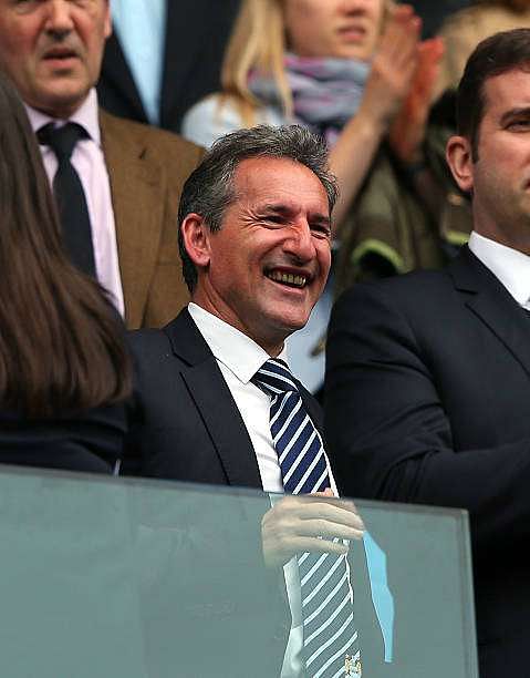 MANCHESTER, ENGLAND - MAY 19:  Txiki Begiristain the Director of Football at Manchester City looks on prior to the Barclays Premier League match between Manchester City and Norwich City at Etihad Stadium on May 19, 2013 in Manchester, England.  (Photo by Alex Livesey/Getty Images)