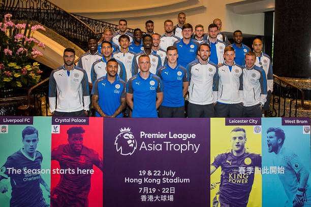 HONG KONG, HONG KONG - JULY 17: Leicester City players arrive in Hong Kong on July 17, 2017 ahead of the Premier League Asia Trophy, which takes place this week. Crystal Palace, Leicester City and West Bromwich Albion will also compete in the tournament on 19 and 22 July at the Hong Kong stadium. (Photo by Billy H.C. Kwok/Getty Images for Premier League)